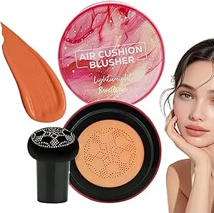 Air Cushion Blush - Womens Blush,Long-Lasting Beauty Cosmetics Contour for Holiday Festive Night Wedding Daily Everyday