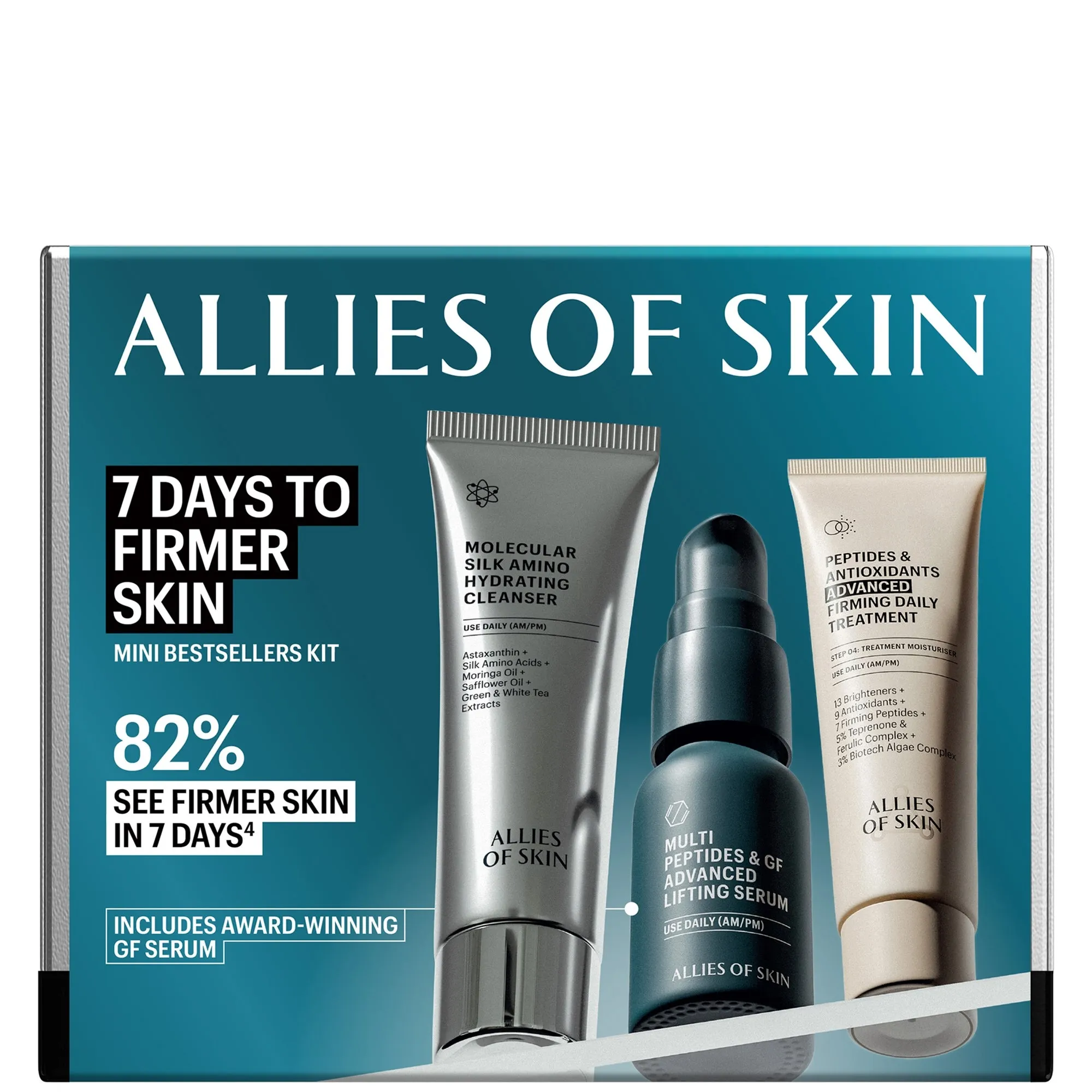 Allies of Skin 7 Days to Firmer Skin Anti Aging Skincare Kit (Worth $100.00)