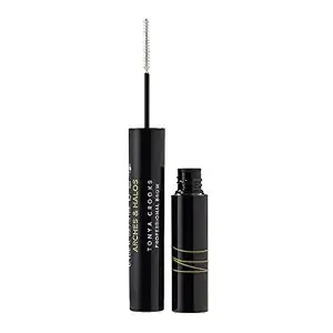 Arches and Halos Water Resistant Firm Hold Eyebrow Gel - Clear Brow Gel for Lasting Definition - Non Flaking Weightless Formula - Vegan - 0.1 oz