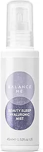 Balance Me Beauty Sleep Hyaluronic Mist - 100 Natural Vegan Hydrates Skin Calms Mind - A Nighttime Pre Pillow Mist For All Skin Types Made In UK 45Ml 45 ml Pack of 1