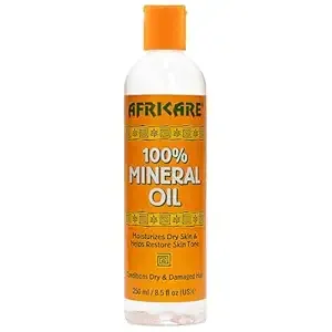 COCOCARE - Africare 100% Mineral Oil - 8.5 Fl Oz - Fragrance Free Pure Oil for Skin and Scalp Care