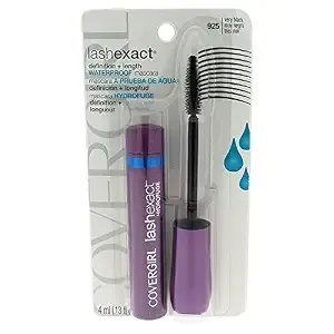 COVERGIRL Lash Exact Mascara Waterproof, Very Black, .44 Oz (packaging may vary)