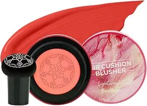 Cushion Blush | Face Blushes,Beauty Cosmetics Long-Lasting Highlighter Contour for Wedding Festive Holiday Everyday
