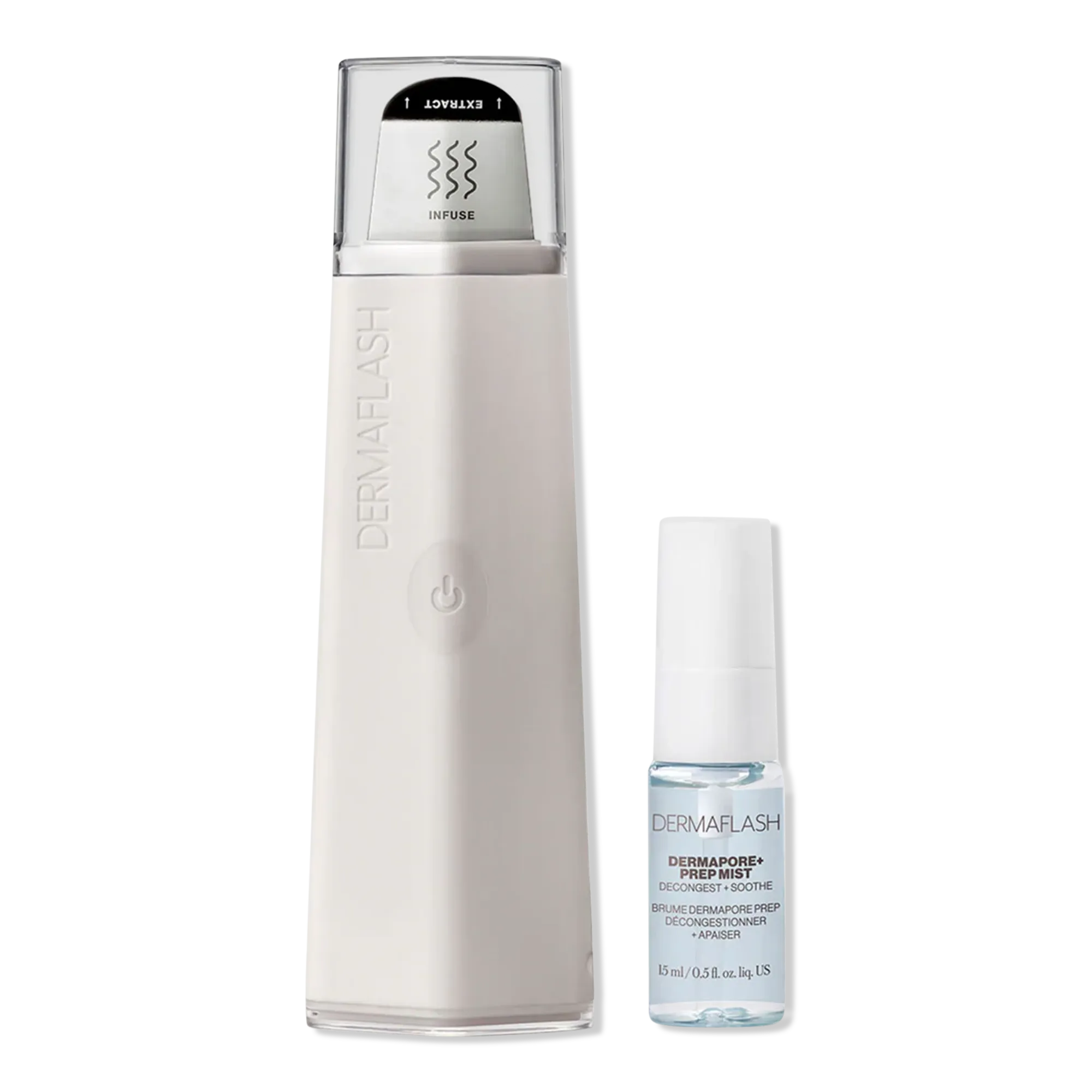DERMAPORE+ Ultrasonic Pore Extractor & Serum Infuser - Grey