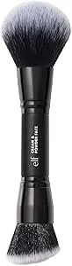 e.l.f. Dual-Ended Cream + Powder Brush, Two-in-One Makeup Brush For Creating A Gorgeous, Airbrushed-looking Complexion, Vegan & Cruelty-free