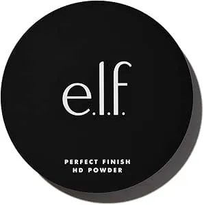 e.l.f. Perfect Finish HD Powder, Blurs Fine Lines & Imperfections, All Day Wear, Perfect for On The Go, 0.28 Oz