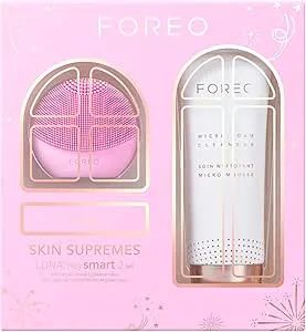 FOREO Skin Supremes LUNA play smart 2 + Micro Foam Cleanser 100ml - Face Brush + Facial Cleanser Skin Care Set - Beauty Birthday Gifts for Her - Face Massager & Skin Analysis - Gifts for Women
