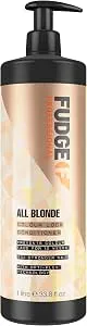 Fudge Professional All Blonde Colour Lock Conditioner, Bulk Size, Blonde Colour Protection, Bond Repair Technology, 1 Litre