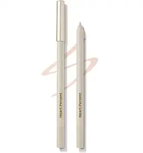 Heart Percent Dote On Mood Gel Eyeliner Pencil, Long-Lasting Waterproof Smudge Proof Smooth Retractable Eye Liner Pencil with Built-In Sharpener (06. Cream Beige)