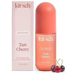 Kitsch Tart Cherry Hair Perfume For Women - Clean, Deodorizing, and Patented Odor-Eliminating Technology, Body Mist - Freshen Hair, Body & Pillows - Black Cherry, Raspberry, Jasmine, Sandalwood - 50ml