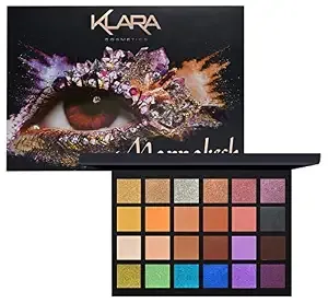 Klara Cosmetics 24 Eyeshadow Palette - Eye Makeup Palette with Matte, Shimmer and Metallic Finishes - Face Makeup Palette - Marrakech - 2.5 oz