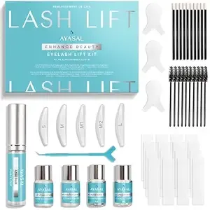Lash Lift Kit for Eyelash Perm: Korean Eyelash Lift Kit for Long-Lasting Natural Curl & Self Lash Lifting – DIY Instructions Lash Lamination Set for Salon-Quality Results at Home or Professional Use