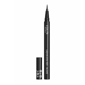 Liquid Eye Pen - Imparts A Matte Black Colour Payoff - Long-Wearing Formula With Charcoal And Purified Mineral Pigments - Felt-Tip Applicator For High-Precision - Black - 0.02 Oz