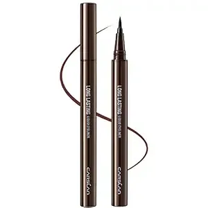 Liquid Eyeliner, Brown Eyeliner Liquid Liner, 12H Longlasting Eyeliners, Waterproof & Smudgeproof High Pigmented Eyeliners for Eye Makeup, Brown, 2count