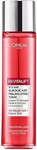 L’Oreal Paris 5% Glycolic Acid Peeling Toner, Revitalift Glycolic Toner, For Smooth & Glowing Skin – 180ml