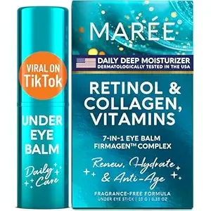 MAREE Under Eye Balm Stick with Retinol & Ceramide Complex - Facial Moisturizer for Dark Circles & Wrinkles - Under Eye Brightener Stick, Anti Wrinkle Hydrating Face Skincare