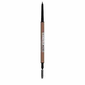 Maybelline Brow Ultra Slim Defining Eyebrow Makeup Mechanical Pencil With 1.55 MM Tip And Blending Spoolie For Precisely Defined Eyebrows, Warm Brown, 0.003 oz.