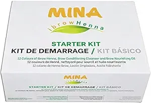 MINA ibrow Hair Color Starter Kit Pack (Starter Kit 12 Color)