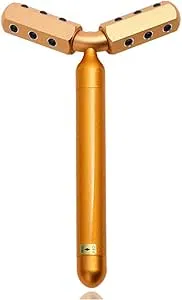 MU Facial Massager, Germanium Particles Beauty Device Lifting Device Y Type Roller Face Slimming Massage V Facial Massager Facial Beauty Instruments,A