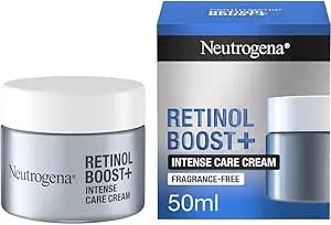 Neutrogena Retinol Boost+ Intense Care Cream with Retinol and Hyaluronic Acid For Younger-Looking Skin, 50ml