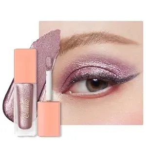 Oulac Liquid Glitter Eyeshadow - Metallic & Shimmer Finish, Non-Sticky One-Swipe Coverage, Quick-Drying & Crease-Resistant. Vegan & Cruelty-Free (02)