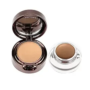 Prolux Cosmetics Soft and Natural Eyebrow Powder & Gel Duo - Waterproof, Long-Lasting & Cruelty-Free Stunning Soft Brown Eyebrows safe for All Skin Types