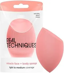 REAL TECHNIQUES Miracle Face and Body Complexion Sponge Pack of 1 Face + Body
