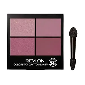 REVLON ColorStay Day to Night Eyeshadow Quad, Longwear Shadow Palette with Transitional Shades and Buttery Soft Feel, Crease & Smudge Proof, 575 Exquisite, 0.16 oz