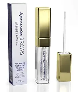 Spectacular BROWS - Brow Enhancer and Brow Growth Serum - Eyebrow Growth Enhancer- Eyebrow Growth Serum with Biotin & Natural Peptides. For Thin, Over-Plucked Eyebrows. Lash & Brow Growth Products