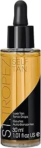 St.Tropez Tan Luxe Tonic Glow Drops, 5-in-1 Face Self Tanning Drops, Niacinamide, Hyaluronic Acid, Vitamin C & E, Vegan, Natural & Cruelty Free, 30 ml