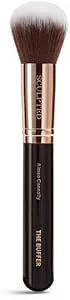 The Buffer Foundation Brush by Sculpted by Aimee - Liquid, Cream or Mineral Foundation & Tan Makeup Brush, Cruelty-Free and Travel-Friendly