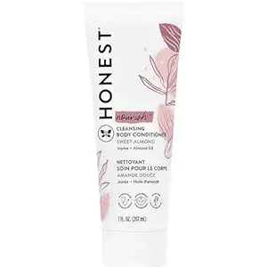 The Honest Company 2-in-1 Cleansing Body Conditioner | Gentle for Baby | Naturally Derived, Vegan, Hypoallergenic | Sweet Almond Nourish, 7 fl oz