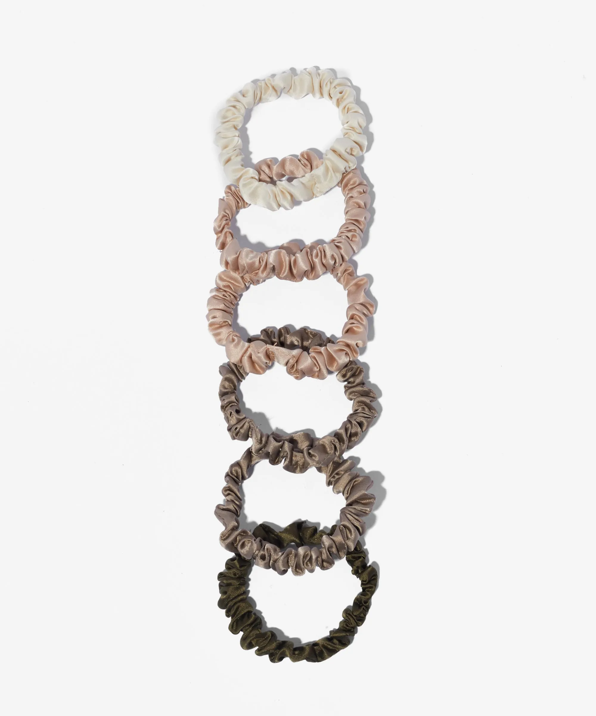 Ultra Petite Satin Scrunchies