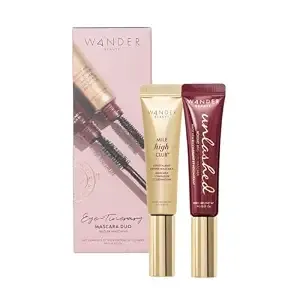 Wander Beauty Eye-Tinerary Mascara Duo - Mascara Set with Two Award-Winning Bestsellers - Clean Beauty Gifts for Women - Cruelty-Free for Her - Ophthalmologist Tested - 0.31 fl oz